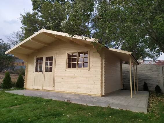 Gotland 6F - Zahradní chata 4,85x3,9m/40 mm