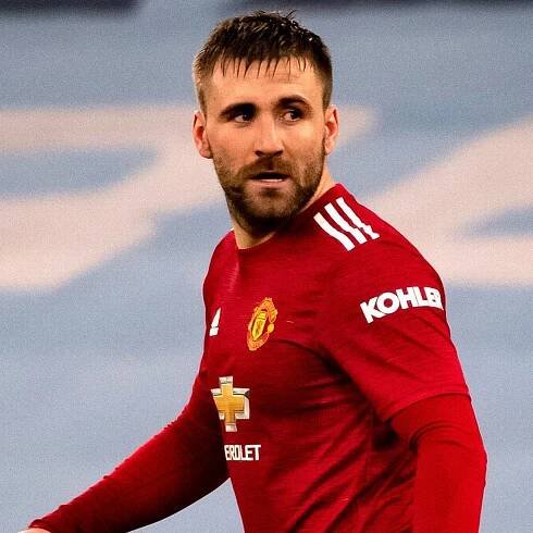 Luke Shaw Melihat Ke Belakang Wallpaper