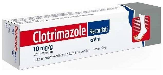 Clotrimazole Recordati 10mg/g krém 20 g