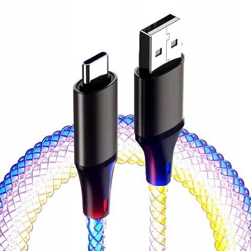 USB kabel - USB typ C 1 m vícebarevný
