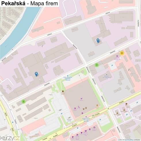 Pekařská - mapy | Kurzy.cz