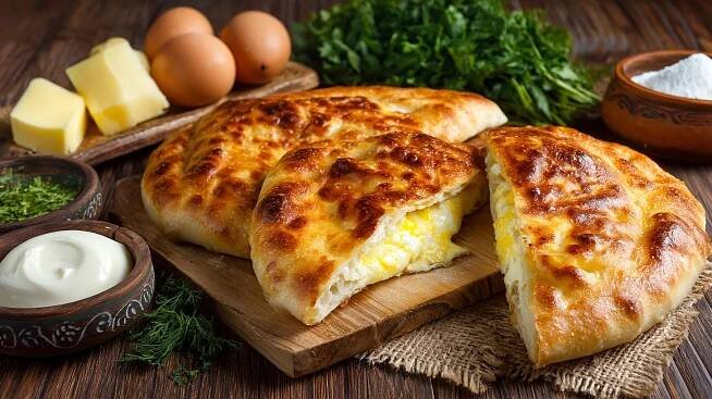 Adžarské chačapuri – chléb se sýrem, vejcem a máslem. Adžarské chačapuri v kavárnách a restauracích – co od něj očekávat?