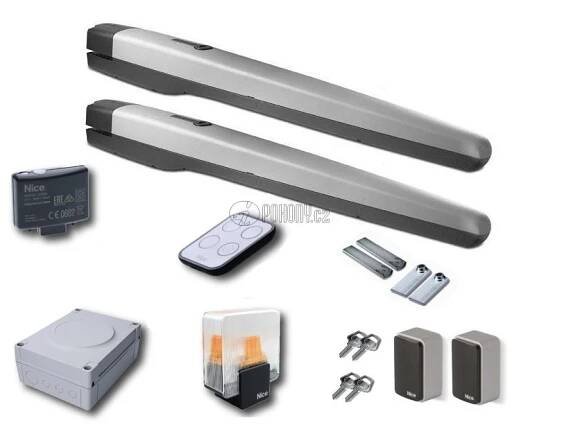 NICE TOONA5024 KIT STRONG - kompletní sada toonakit s pohony toona pro dvoukřídlou bránu do 10m