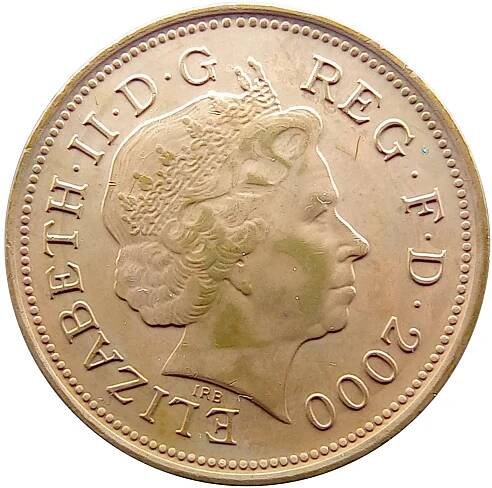 2 Pence - Elizabeth II (4th portrait; magnetic) - United Kingdom – Numista