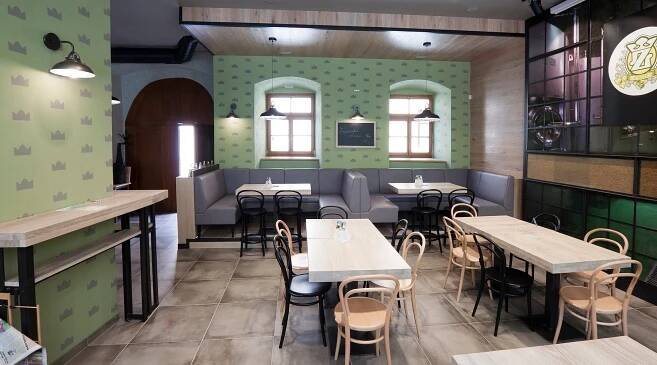 Our Znojmo Beer brewery pub interior