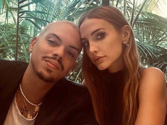 Evan Ross and Ashlee Simpson