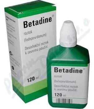 Dezinfekce Betadine liq.1x120ml (H) zelený