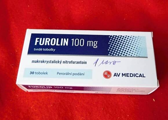 lék Furolin, 100 mg, 30 tvrdých tobolek
