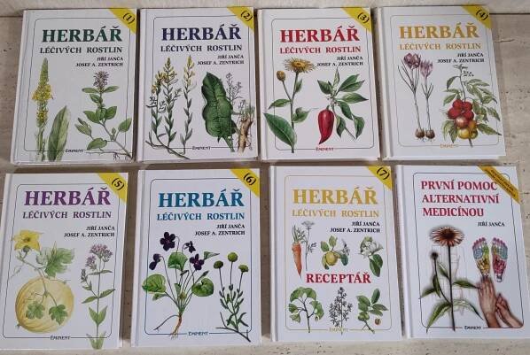Herbář léčivých rostlin Janča Zentrich - Ucelená sada 8ks