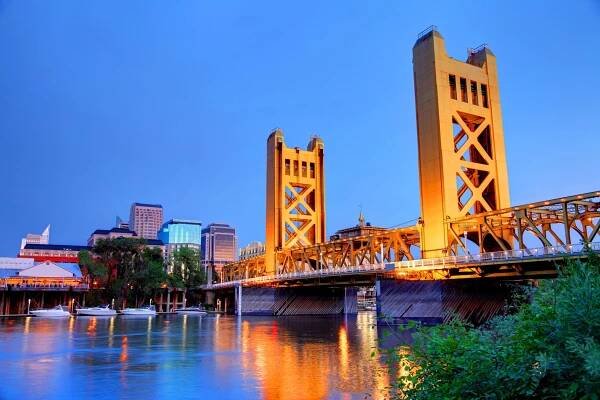 Sacramento, California skyline.