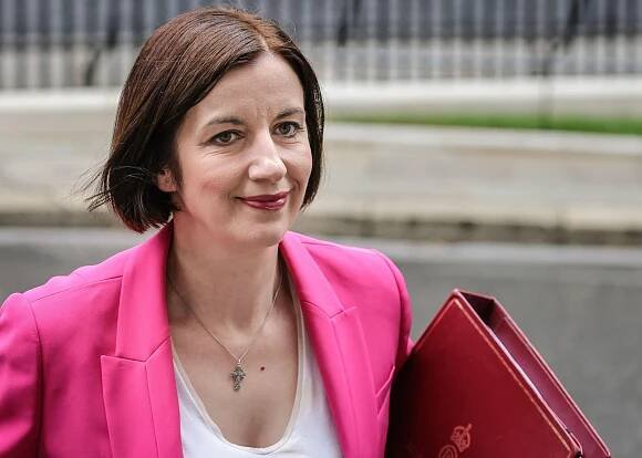 Bridget Phillipson, UK Education Secretary, at a government meeting.