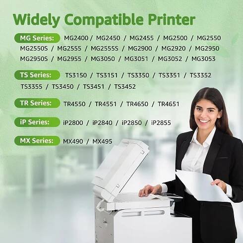 GREENSKY PG 545 XL Černá náhrada pro Canon PIXMA TS3350 TS3450 Kód výrobce CK545