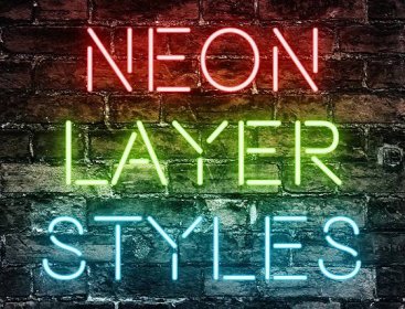 Neon Layer Styles - Pixnub
