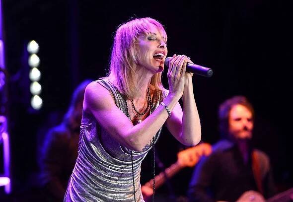 Singer Chynna Phillips of the band Wilson Phillips performs onstage at The Canyon Club on February 3, 2018 in Agoura Hills, California.