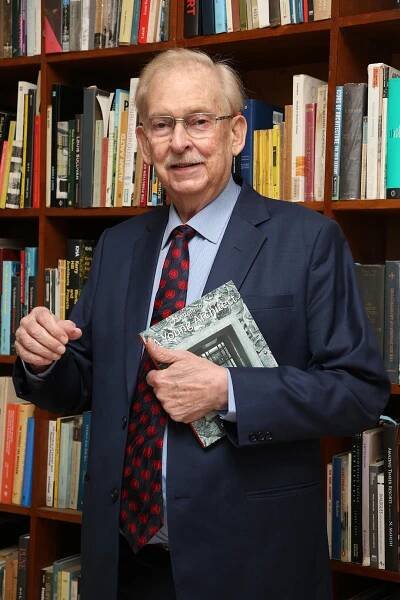 Prof. Christopher Charles Benninger with his best-selling book, Letters to a Young Architect |  Christopher Charles Benninger | STIRworld