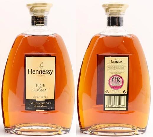 Hennessy bottles 70cl and up - COGNAC-TON