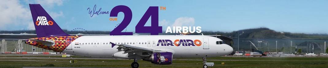 Společnost Air Cairo s hrdostí oznamuje příchod 24. letadla A320, SU-BVQ