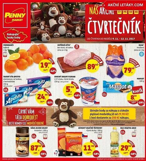 Penny akční leták čtvrtečník Penny Market strana 1