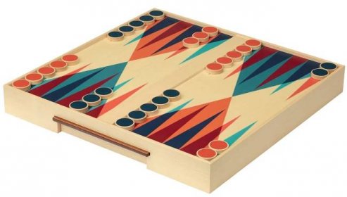 Backgammon z javorového dřeva, Hermès
