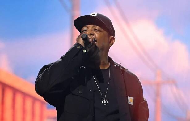 Chuck D of Public Enemy on stage during the 2024 MTV Video Music Awards at UBS Arena on September 11, 2024 in Elmont, New York. (Photo by Noam Galai/Getty Images for MTV)