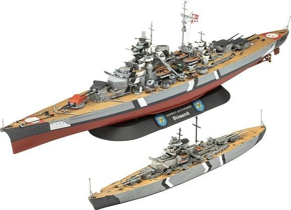 Revell The Legendary Bismarck Gift-Set 05637 1:700/1:1200 od 824 Kč