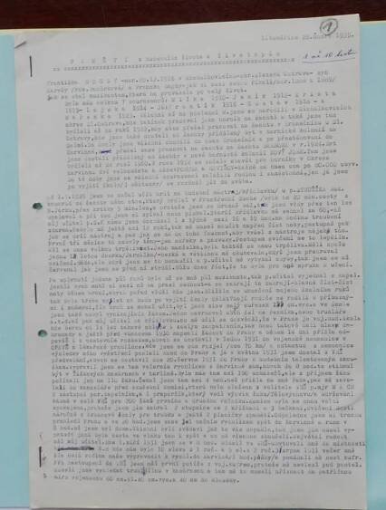 RARE - starý dokument WWII. Vládní vojsko Partyzán PUDLO Z ALP