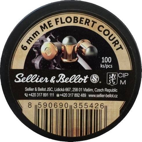 Sellier & Bellot Náboje pro flobertky 6 mm kulaté 100 ks