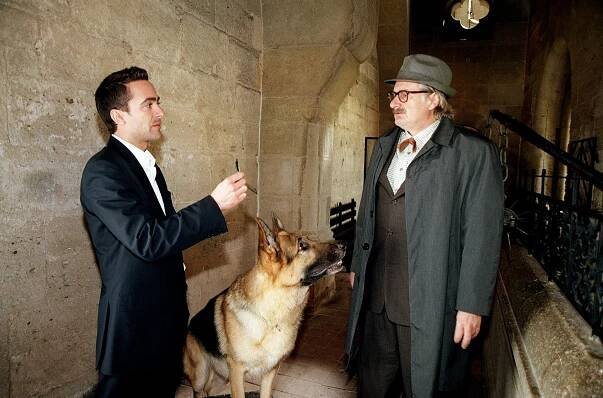 Komisař Rex - Mrtvý, který ještě žil - Z filmu - Alexander Pschill, pes Rhett Butler, Michael Schottenberg