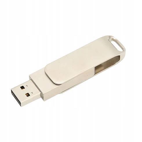 USB FLASH DISK 2V1 256 GB USB-C 3.0 TYP C DUAL DRIVE USB DISK STŘÍBRNÝ