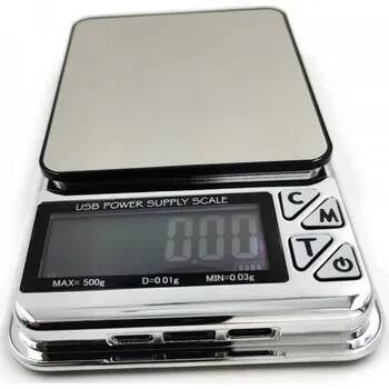 CD-123 Digitální mikrováha do 500g/0,01g s USB napájením