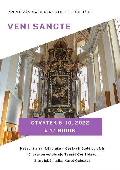 Č. BUDĚJOVICE: Veni Sancte 2022 - Biskupství českobudějovické