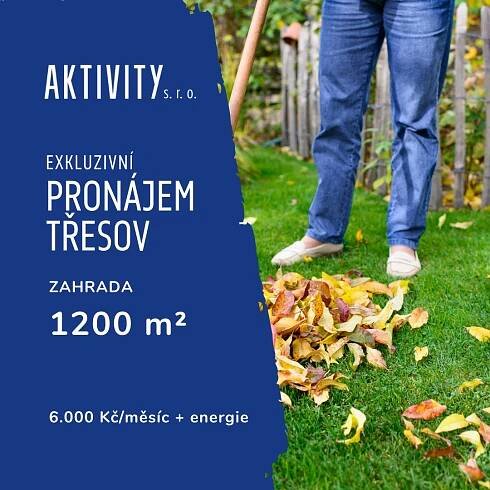 Pronájem zahrady s kůlnou v Třesově 1200m2 - Třebíč