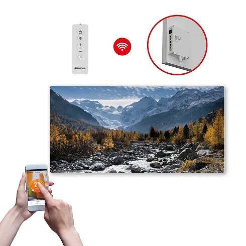 Infrapanel SWT 1000 - WiFi s potiskem vzor 21
