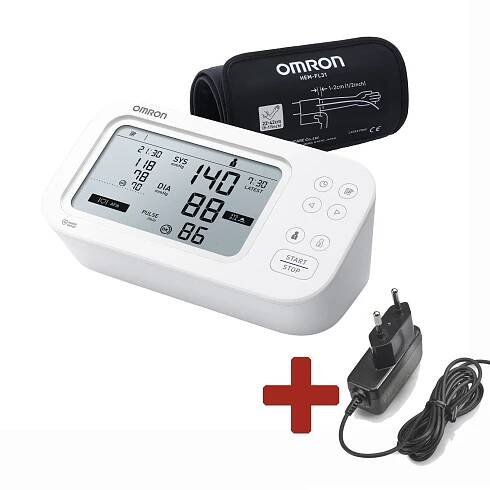 OMRON M6 Comfort AFib + Zdroj, set