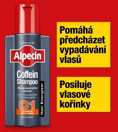 Alpecin Coffein Shampoo C1 250 ml • bezvavlasy.cz