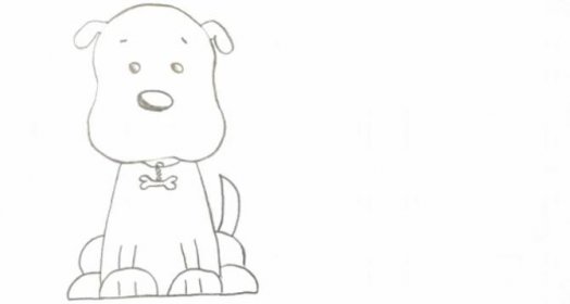 Postup na kreslenie psa, ktorý si zamilujete.