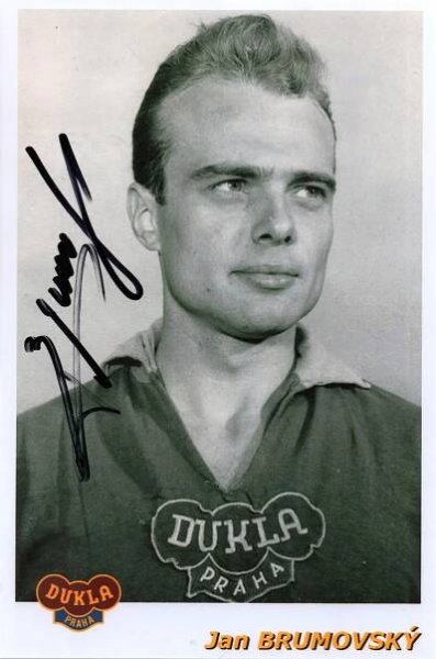 Autogram fotbal - Jan Brumovský - Dukla - Ostatní sběratelské předměty