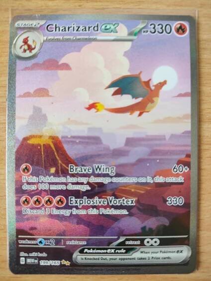 Pokémon karta Charizard EX 151