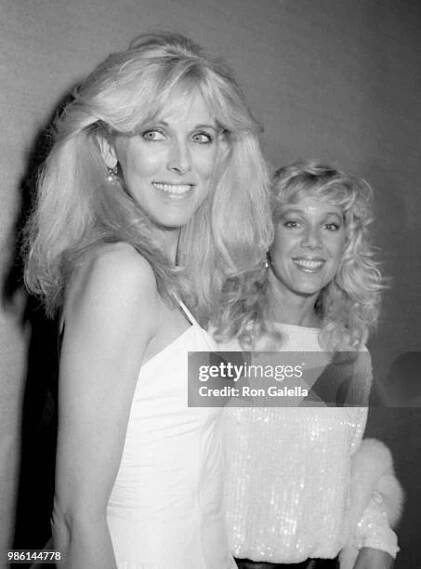 Alana Hamilton and Lynn-Holly Johnson attend "Where The Boys Are" Premiere Party on April 3, 1984 at Studio 54 in New York City.