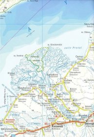 Jazero Bajkal (Lake Baikal) 1:550tis skladaná mapa RKH