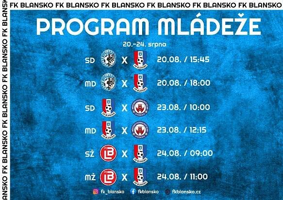 Výsledky a program mládeže (20.-24.8.) 