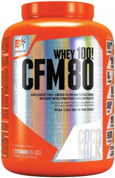 EXTRIFIT CFM Instant Whey 80 - 2270 g kokosové mléko od 1 709 Kč