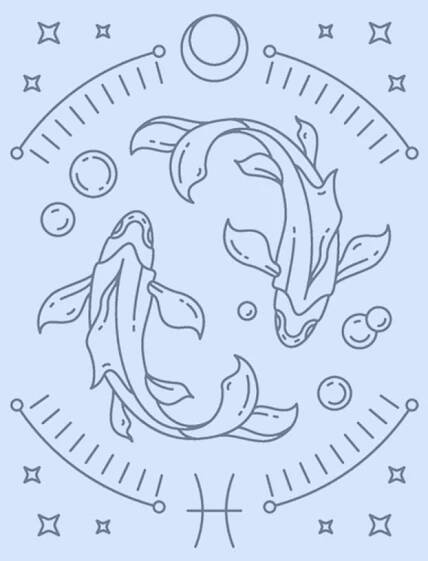 Symbol znamení zvěrokruhu Ryby