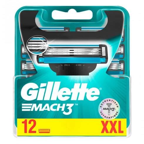 Gillette Mach3 XXL 12 kusů