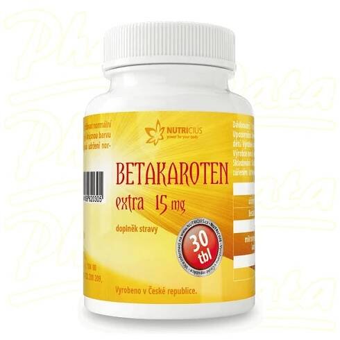 Betakaroten EXTRA 15mg tbl.30