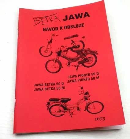 Jawa Betka 50Q, 50M, Jawa Pionýr 50Q, 50M - Návod k obsluze reprint