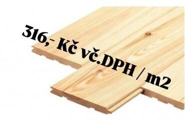 Palubky tl.15mm š.121mm (4m délka) - A/B Classic (1ks = 0,484 m2)
