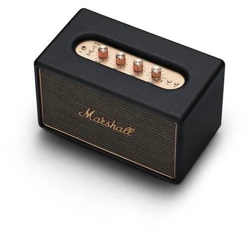 Černý reproduktor s Bluetooth připojením Marshall Acton Multi-room
