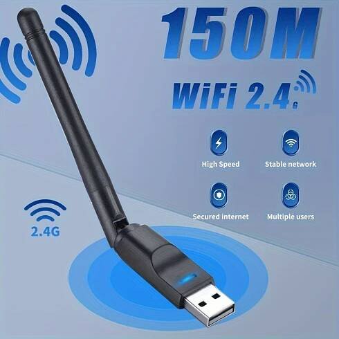 USB Jednotlivý Anténní Sítěový *, Mini * Rozhraním USB WiFi Adaptér 150Mbps Bezdrátový Přijímač, USB WiFi Vysílač Set-Top * Příjem IPTV, Wi-Fi Přijímač Vhodný pro PC Stolní Počítače a Notebooky