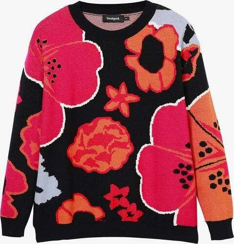 Desigual Svetr – černá: přední strana